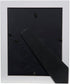 Snap 8x10 Flat Double Mat for 5x7 Photo, Wall Mount & Tabletop Picture Frame, 5" x 7", White