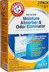 Arm & Hammer Clean Burst Hanging Moisture Absorber and Odor Eliminator - 2 Pack - Traps Moisture for Fresher, Cleaner Air