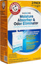 Arm & Hammer Fragrance Free Hanging Moisture Absorber and Odor Eliminator 2 Pack - Traps Moisture for Fresher, Cleaner Air
