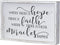Parisloft Where There is Hope There is Faith Where There is Faith Miracles Happen Wood Wall Framed Sign, White Washed Wood Inspirational Wall Decor