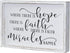 Parisloft Where There is Hope There is Faith Where There is Faith Miracles Happen Wood Wall Framed Sign, White Washed Wood Inspirational Wall Decor