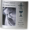 First Holy Communion Bread of Life 6 Inch Silver Resin Decorative Tabletop Picture Frame