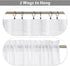 RYB HOME Semi Sheer Curtains - Natural Linen Blend Privacy Sheer Drapes Light Glare Filtering for Living Room Bedroom Bathroom Dining Cafe, White, Width 52 inch x Length 72 inch, 1 Pair
