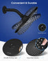 Rain Shower Head VMASSTONE 9In High Pressure Showerhead - Tool Free Installation- with Large Spray Surfaces and 200 Nozzles for Delicate and Unstimulate Shower Experience (EM-001 Matte Black/Black)