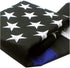 VSVO Thin Blue Line American Police Flag 4x6 ft - Embroidered Stars and Sewn Stripes with Grommets Black White and Blue USA Flags