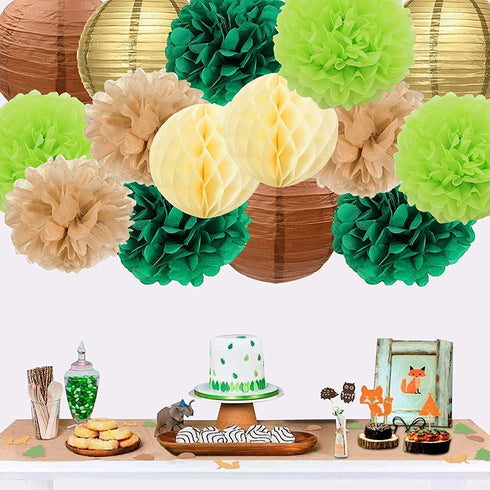 Woodland Baby Shower Decorations Jungle Safari Baby Shower Decorations Gender Neutral Baby Shower Decor Wild Safari Birthday Decorations Wild Safari Party Supplies Jungle Animal Party Supplies