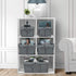 Sorbus Organizer Wire Basket Bin Storage Set, Removable Fabric Liner, Rustic Farmhouse Open Home Bins & Decorative Baskets for Shelves in Laundry Room, Bathroom, Kitchen, (Gray, Set of 5)
