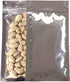 QQ Studio Clear Window Metallic Heat Sealable Flat Zip Bag (Pack of 100) (Clear/Silver, Flat 1oz)