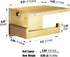 HITSLAM Gold Toilet Paper Holder, Stick on Brushed Brass Toilet Paper Holder with Shelf, Self Adhesive No Drill or Wall-Mount with Screws for Bathroom