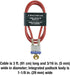 Master Lock 719D Steel Cable with Integrated Outdoor Padlock with Key, 1 Pack