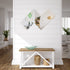 Full Length Wall Mirror Tiles, 4PCS 11x11 Inch Adhesive Full Body Mirror, Glass Mirror for Bedroom Living Room Dorm Home Gym