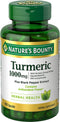 Nature’s Bounty Turmeric With Black Pepper Extract, Supports Antioxidant Health, 1000mg, 60 Capsules