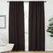 NICETOWN Insulated Curtains Room Darkening Drapery Panels - (Toffee Brown Color) 52 inchesx72 inches, Set of 2 Pieces, Noise Reducing Room Darkening Drapes for Patio