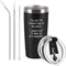 Father's Day Gifts You Are the Luckiest Dad in the World Travel Tumbler, Funny Birthday Gifts for Dad Father Best Dad Men from Daughter Kids, 20 Oz Insulated Stainless Steel Tumbler with Lids, Black