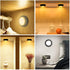 HOLKPOILOT Puck Lights with Remote Control, LED Under Cabinet Lights,Under Counter Light Battery Operated, Closet Light Dimmable,Wireless Under Cabinet Lighting, Stick On Lights(4PACK)