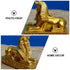 Kisangel 2pcs Sphinx Figurine Resin Egyptian God Statue Desktop Table Mythology Pharaoh Decoration Ornaments (Golden)