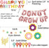 CNsoyee Donut Grow Up Party Decoration Kit, Donut Party Supply with Tattoo Sticker Banner Latex Foil Confetti Balloon Swirl Cake Topper Happy Birthday Garland
