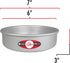 Fat Daddio's Anodized Aluminum Round Cake Pans, 2 Piece Set, 6 x 3 Inch
