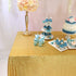 BalsaCircle 60x102-Inch Gold Rectangle Tablecloth for Wedding Party Cake Dessert Events Table Linens