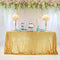 BalsaCircle 60x102-Inch Gold Rectangle Tablecloth for Wedding Party Cake Dessert Events Table Linens