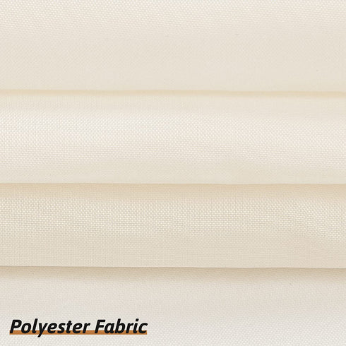 Furlinic Fabric Shower Curtain Liner Extra Width 108 Inch Ringless Waterproof Curtains for Bathroom Stall RV Hotel with Plastic Grommet Hooks and Weighted Hem,Beige,108x72 Inch