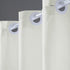 Furlinic Fabric Shower Curtain Liner Extra Width 108 Inch Ringless Waterproof Curtains for Bathroom Stall RV Hotel with Plastic Grommet Hooks and Weighted Hem,Beige,108x72 Inch