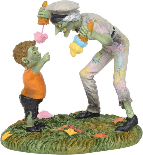 Department 56 Snow Village Halloween Accessories Make You Scream for Ice Cream Figurine, 2.95 inch, Multicolor