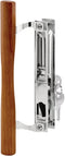 Prime-Line C 1149 Keyed Sliding Door Flush Latch Handle Set, 6-5/8in, Diecast, Chrome Plated, Wood Pull, Pack of 1