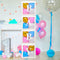 Baby Clear Boxes 4 pcs 12" by Serene Selection, 40 Balloons Included, for Boy or Girl BabyShower, Gender Reveal Party Supplies, Blocks with Letters for Baby Shower, Backdrop Block Party Decorations