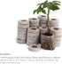 Window Garden Fiber Soil Direct Plant Seed Starters (36mm) 48 Pods - use with our Seed Starter Kit or Any Tray. Expands with Water, Grow Herbs, Flowers and Vegetables. No Messy Soil, Easy,Successful