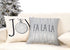 4TH Emotion Gray Christmas Pillow Covers 18x18 Set of 4 Farmhouse Christmas Decorations Merry Tree Joy Let It Snow FA La La Winter Holiday Decor Throw Cushion Case for Home Couch TH055-18