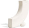 White Ceramic Vase for Home Decor, Modern Geometric Abstraction Decorative Vases for Centerpieces,Kitchen, Living Room,Office,Wedding,Gifts(Minimalist-j Shape)