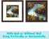 Frametory, 12x12 Picture Frame - Made to Display Pictures 8x8 Photo with Ivory Color Mat - Wide Molding - Built in Hanging Features - Preinstalled Wall Mounting Hardware (12x12, Walnut)
