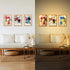 FUNHOKO Artificial Flowers Wall Art for Home Decor with LED Lights Hanging on Photo Frame.Modern Indoor Home Decoration for Both Table and Wall in Living Room,Bedroom,Bathroom, Kitchen.House Decor L11?xW4.3?xH1.2?(HOM02)