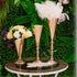 Set of 2 Tabletop Metal Wedding Flower Trumpet Vase Wedding Centerpiece Flower Vase for Wedding Event Decoration Living Decor Party Decor (Gold, 2—M)