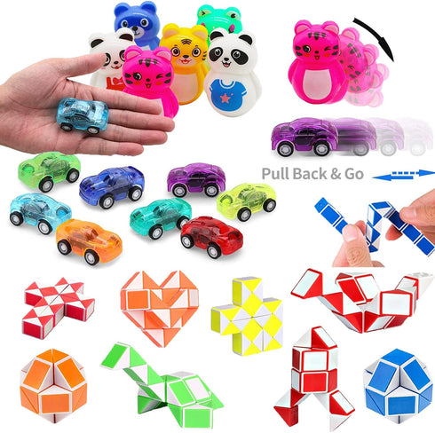 49 Pack Assortment Toys Party Favors for Kids 4-8-12,Birthday Party Gifts,Carnival Prizes,Christmas Stocking Stuffers,Treasure Box Chest,Classroom Rewards,Bulk Pinata Goodie Bag Fillers for Girls