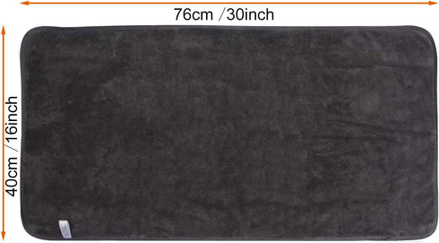 KinHwa Microfiber Hand Towel Ultra Soft Large Hand Towels for Bathroom Super Absorbent for SPA Face Shower and Sports 4 Pack Dark-Gray