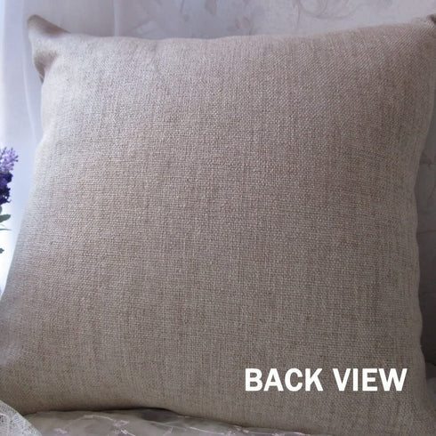 LINKWELL Pack of 2, Square Throw Pillow Covers Set Decorative Cushion Case for Sofa Bedroom Car Couch 18 x 18 Inch - French Country Purple Lavender Flower CC1038-1142