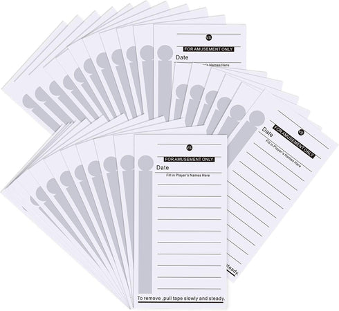 100 Pieces 10 Line Super Football Bowl Sports Strip Cards Football Pool Cards for Baseball Boxing Soccer Football Strip Cards Playing Scratch Off Cards