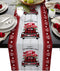 Rose Truck Valentines Day 108 Inches Long Table Runner for Dining Room, Rustic Wood Heart Cotton Linen Tablecloth Runners, Farmhouse Table Setting Decor for Wedding Party Holiday, Machine Washable.