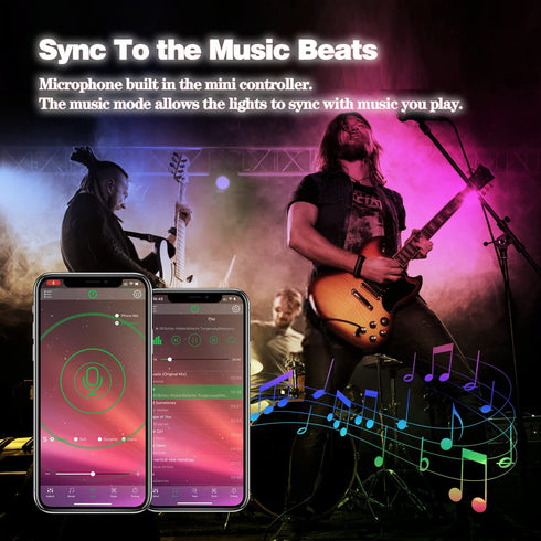 65.6 ft Led Lights for Bedroom KEXU Led Strip Lights Led Light Strips with App Music Sync Lights for Bedroom Led Lights for Room Decoration