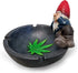 World of Wonders - Gnaughty Gnomes Series - Smokin' Good Time - Collectible Stoner Gnome with Joint Ashtray Embossed Cannabis Pot Leaf Accent Smoking Accessory 420 Home Decor Bar Accent, 4.75-inch