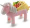 Unicorn Taco Holder Kids Plate, Pink Taco Stand Holds 2 Taco Shells for Fun Taco Tuesday Party