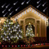 Christmas Lights Outdoor, Meteor Shower Lights Falling Rain Lights 12 inch 8 Tube 192 LED Cascading Icicle Christmas Lights for Xmas New Year Decoration Wedding Party, UL Plug, White