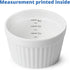 BTaT- Ramekins, Set of 8, Ramekins for Baking, Ramekins 6 oz, Ramekin with Measurement Markings, Creme Brulee Dishes, Souffle Cups, Custard Cups, Ceramic Bakeware, Souffle Dish, Small Ceramic Bowl