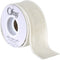 Berwick Offray 1.5" Wide Craft Burlap Ribbon, White, 3 Yards
