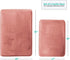 Clara Clark Bathroom Rugs, Ultra Soft Plush Bath Mat for Bathroom, Non-Slip, Velvet Memory Foam Set of 2 Bath Rugs, 17 x 24 / 20 x 32, Solid Misty Rose