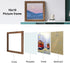 10x10 Brown Picture Frames Square Rustic Wood 2 Pack Display Photo Frame 10 x 10 with Stand for Wall Mounting and Tabletop Home Decoration