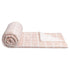Amazon Basics Ultra-Soft Micromink Sherpa Blanket - Throw, Blush Grid