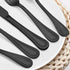 LIANYU 20-Piece Black Silverware Set for 4, Stainless Steel Flatware Cutlery Set with Pearled Edge, Home Kitchen Restaurant Tableware Utensils Include Knives Spoons Forks, Dishwasher Safe